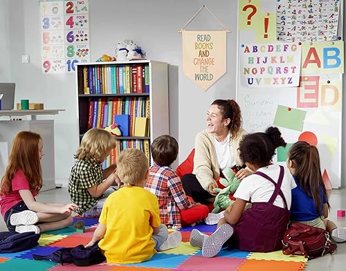 Miniatura 3 de Leer libros y cambiar el mundo, decoración de aula, incluye decoración de aula, regalo de bienvenida, regalo para profesores, banderín colgante de