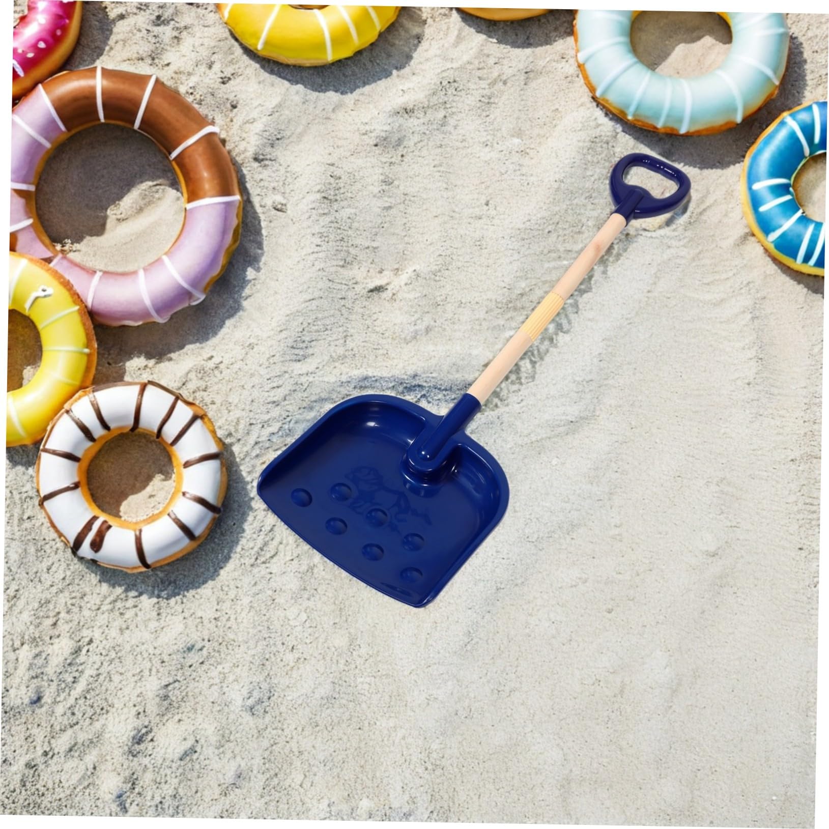 2 Piezas Pala Nieve Infantil con Mango D Ergonomico Juego Ligero y Portátil para Playa y Nieve Material Seguro para Herramienta Desmontable para Excavación al Aire