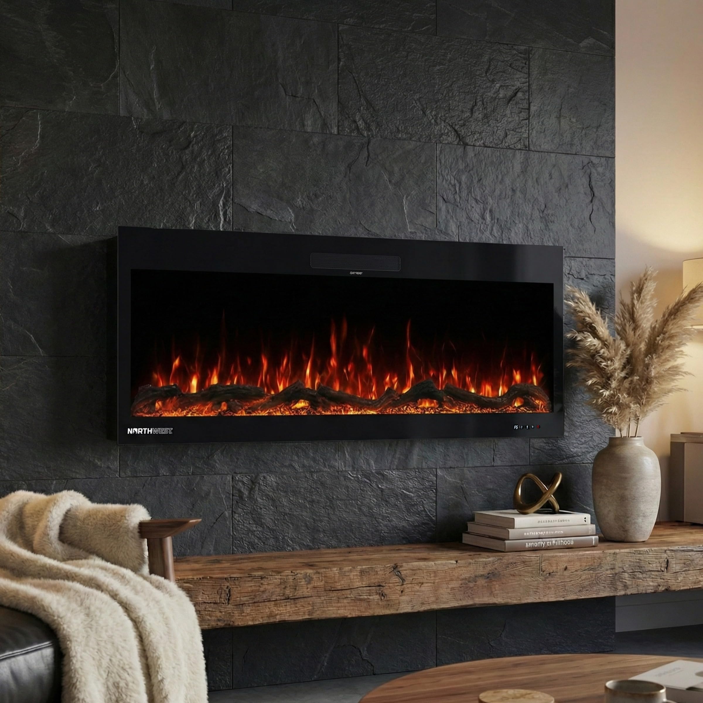 Amazon.com: Northwest Electric Fireplace - 42 Inch Wall Mounted