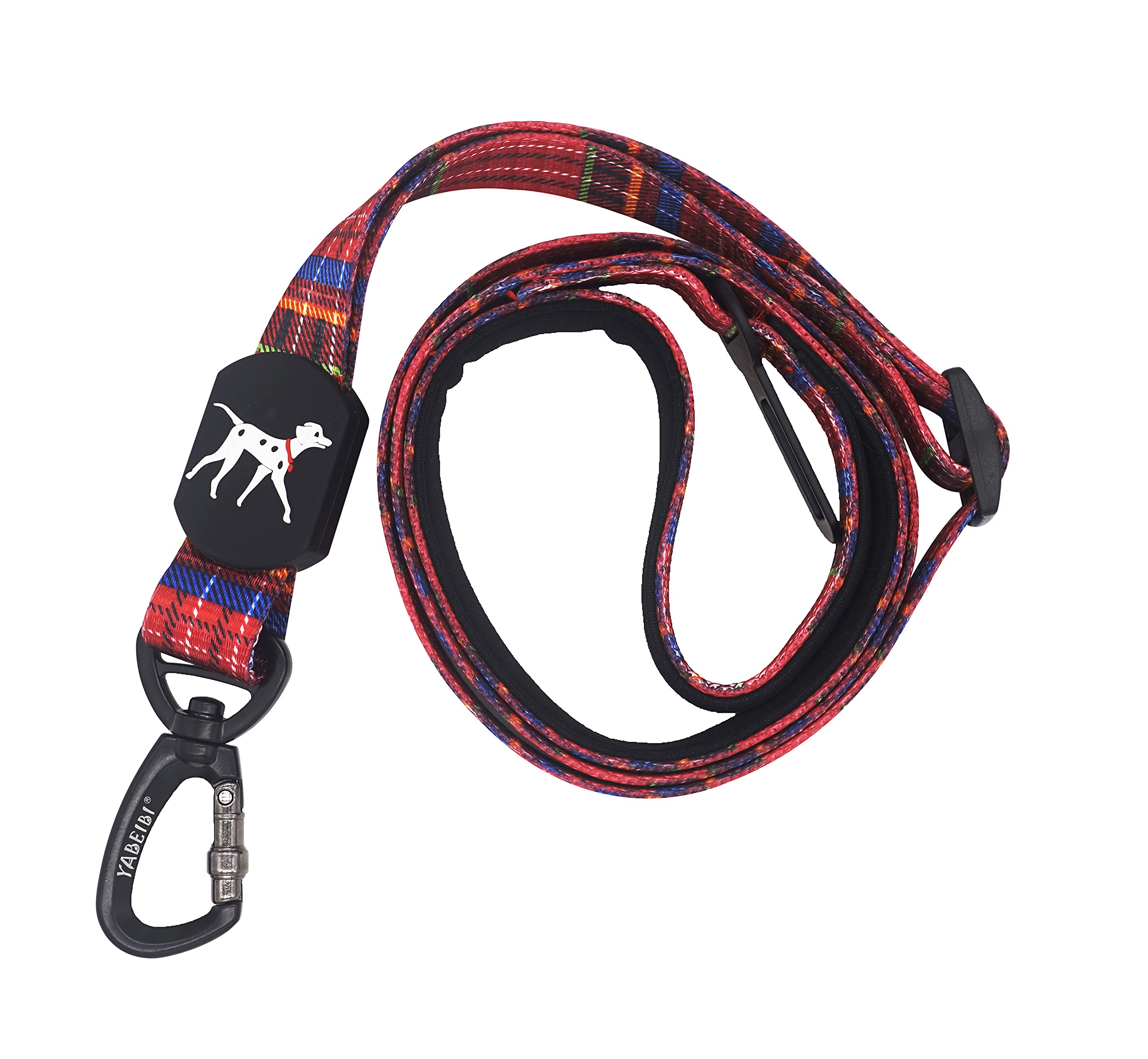 YABEIBIAdjustable Dog Leash Dog Seat Belt Tether, Durable Safety Car Vehicle Seatbelts Leads Use with Harness for Small,Medium Dogs and Large Dog(Red)