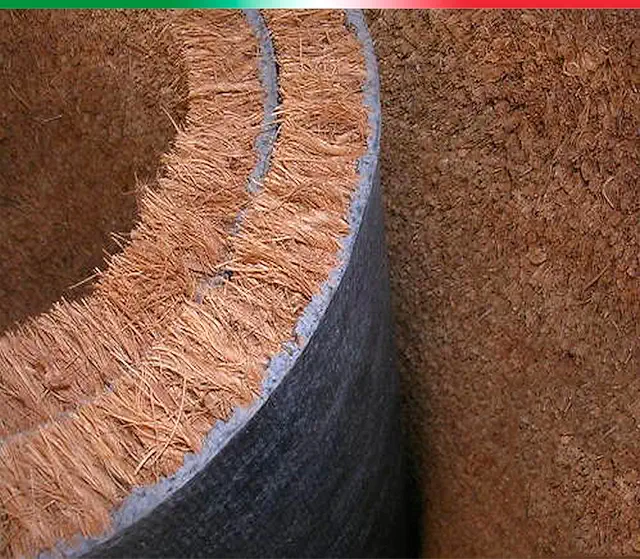 Paillasson en fibre de coco beige sur mesure 17 mm épais - Tapis antidérapant