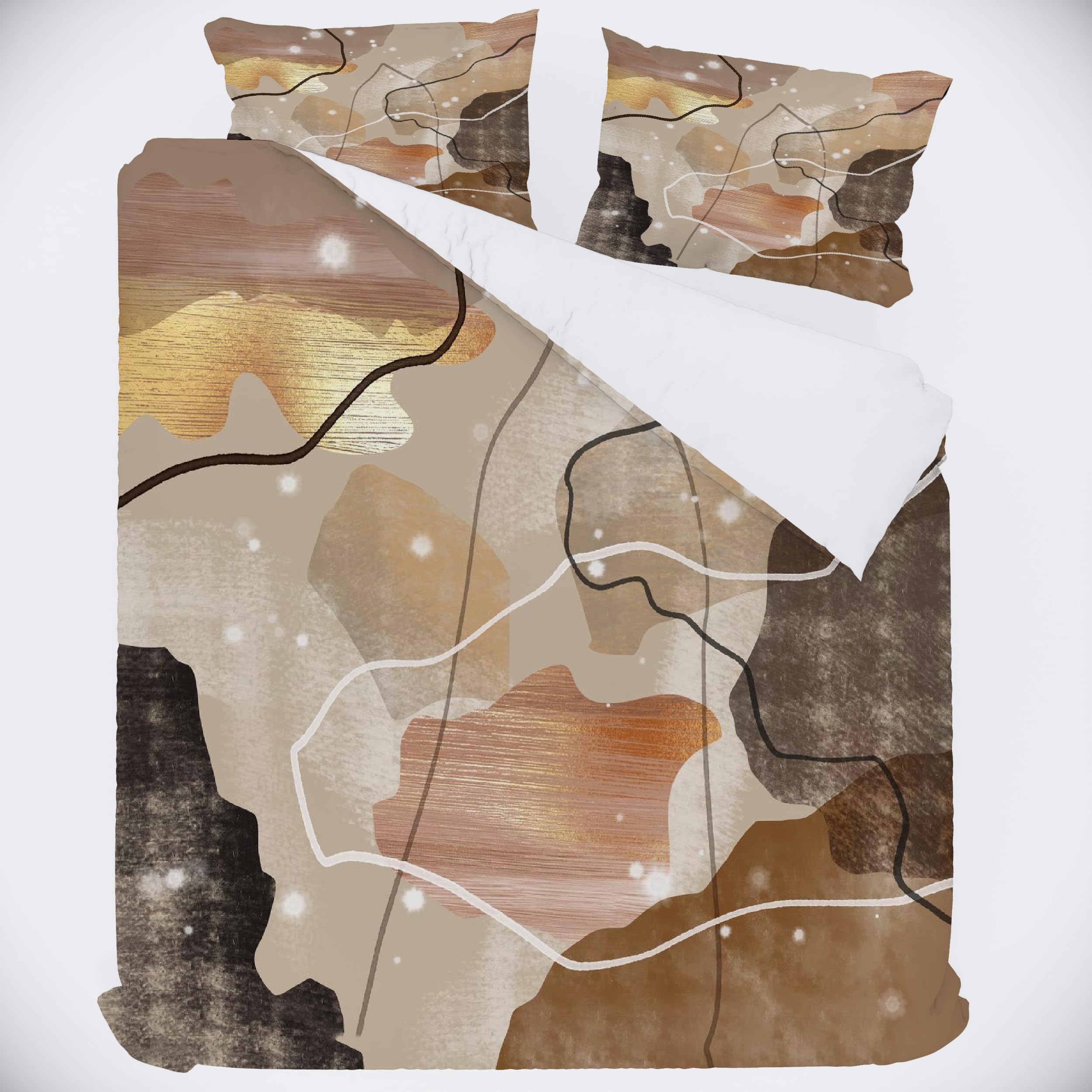 3D Boho Bettwäsche Set 135x200 cm 4teilig（236-2）