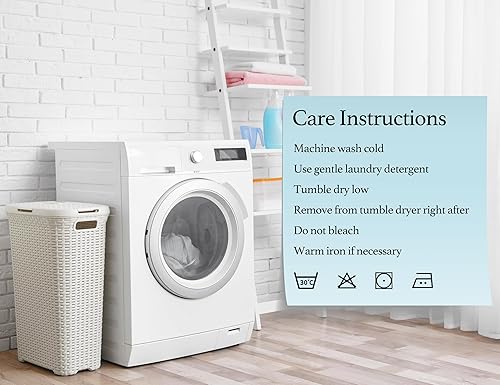 Miniatura 9 de Sunflower Juego de 2 fundas de almohada tamaño Queen, 100% algodón, 20 x 30 pulgadas con ribete plateado, suaves y transpirables, color azul bebé