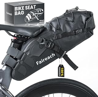 100% Wasserdicht Satteltasche Rennrad, 10L Bikepacking Taschen