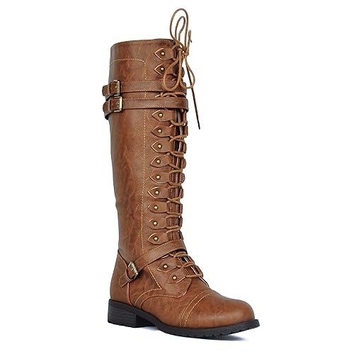 tan lace up boots