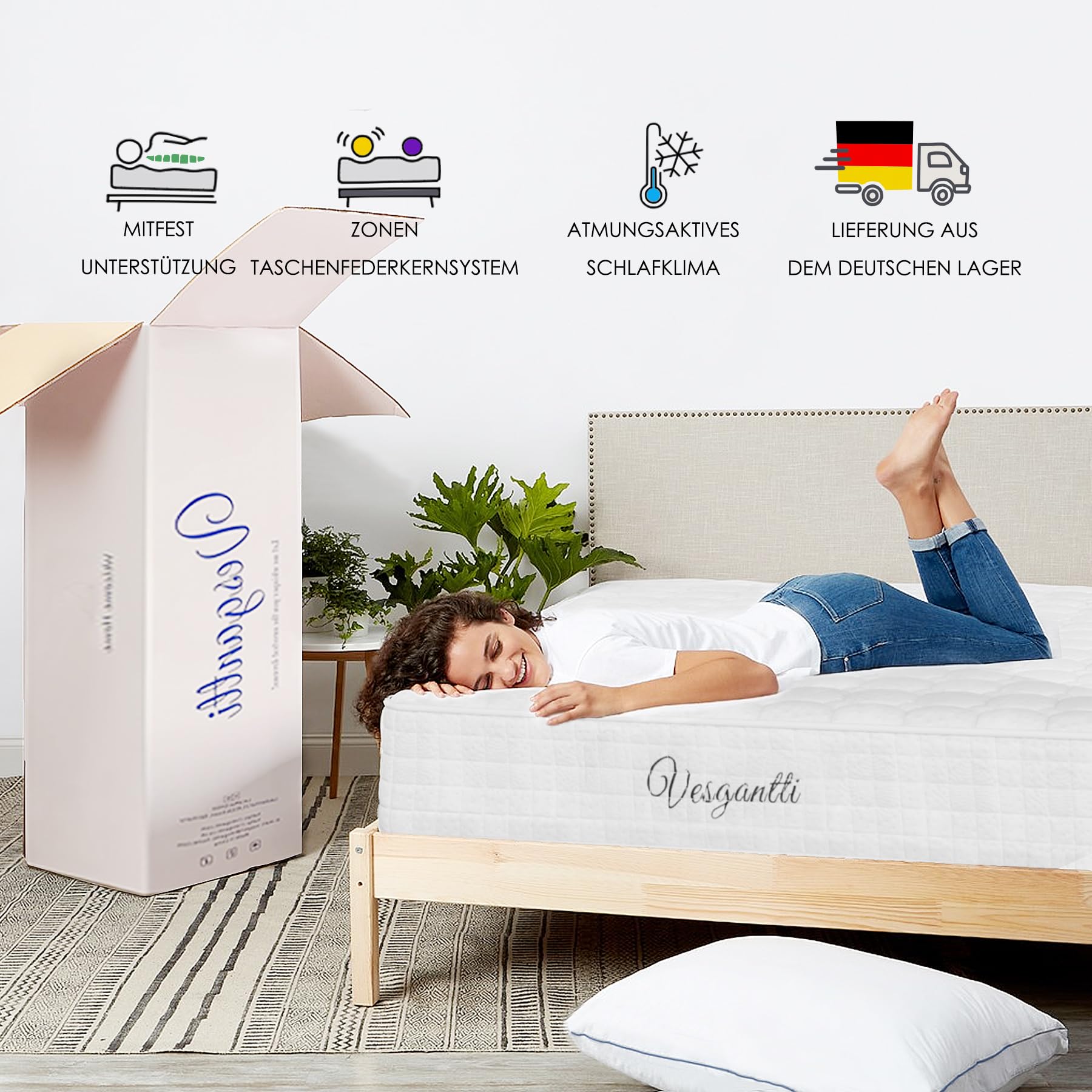 Vesgantti Hybridmatratze 90x200 – Bild 2