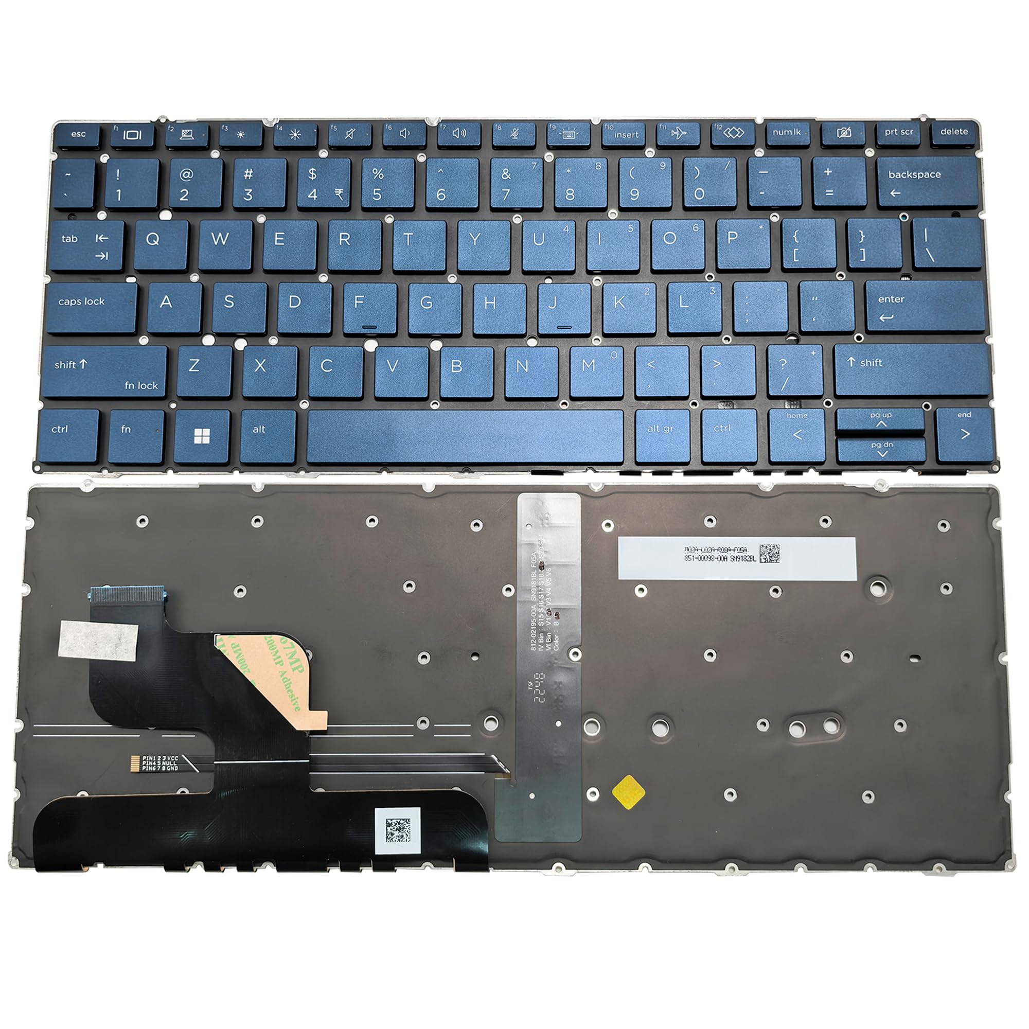 BestParts Backlit Laptop Keyboard Replacement for HP Elite