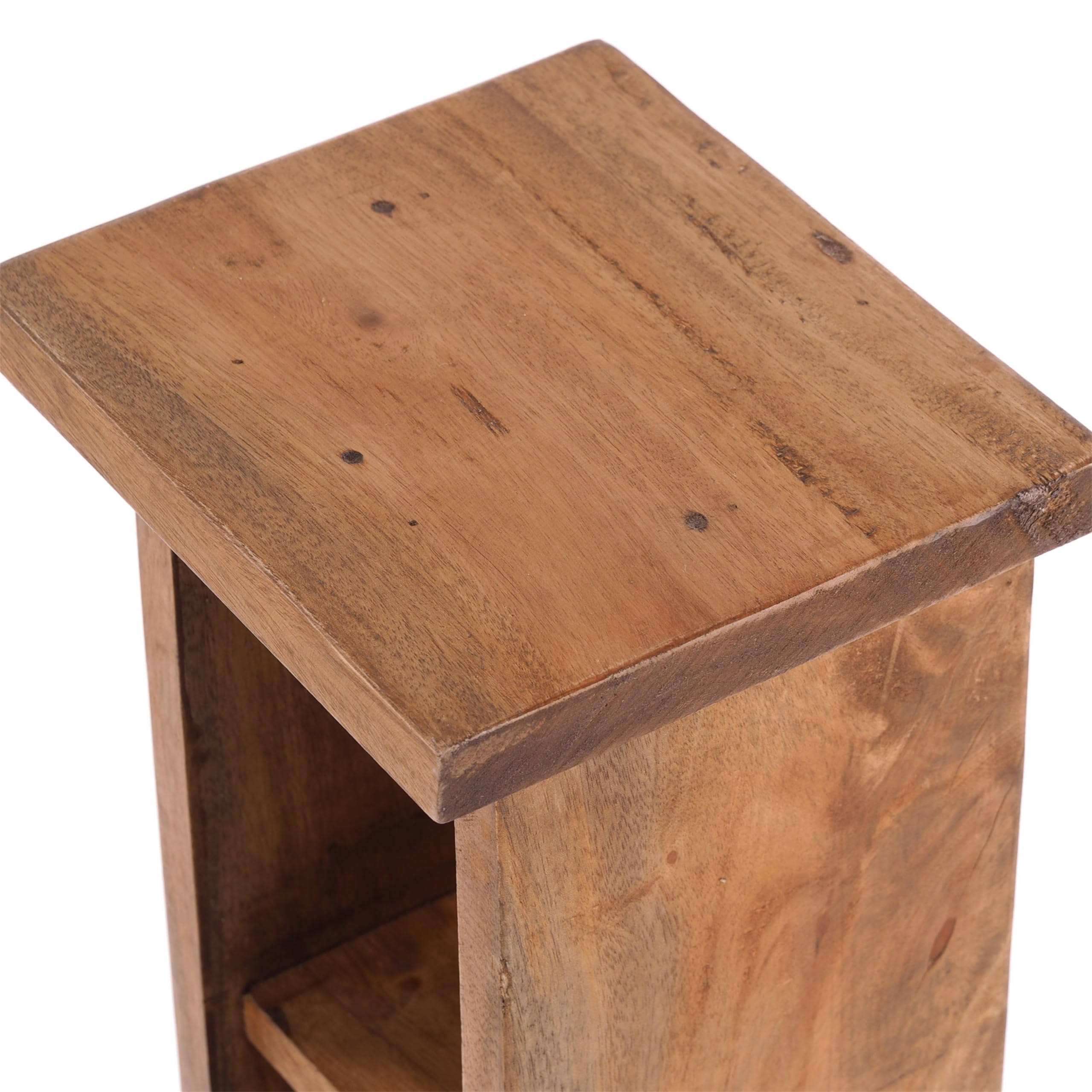 DESIGN DELIGHTS - Scaffale in legno di mogano, 76 x 15,5 x 16 cm (altezza x larghezza x profondità), con 4 scomparti, per CD