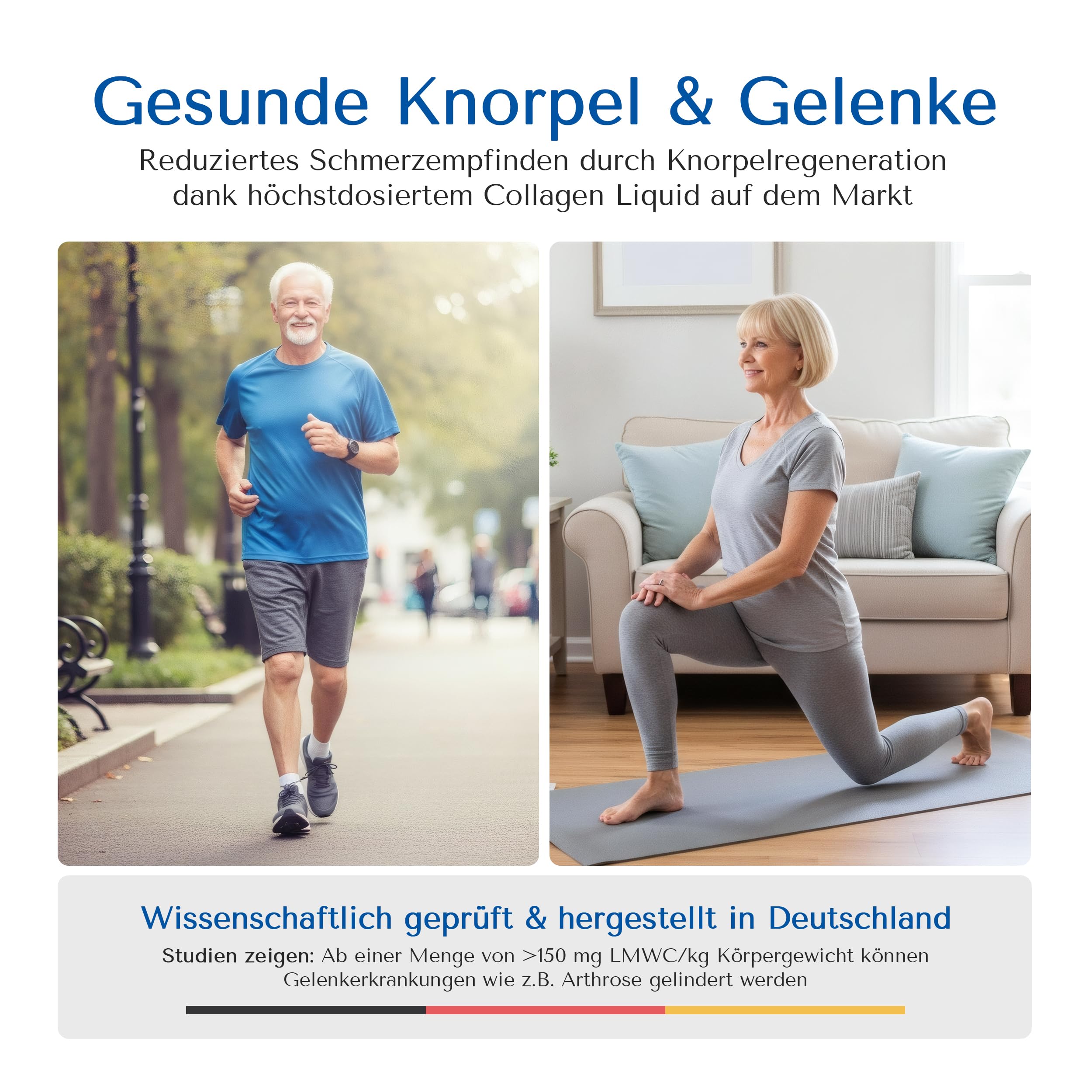 PURE & CLEAN Collagen Liquid 15.000 mg | Höchstdosiert für straffe Haut, Gelenke & Muskeln | Anti-Aging Premium Kollagen, hohe Bioverfügbarkeit, trinkfertig | Mit Vitamin C, 30 Beutel für 30 Tage