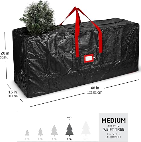 Vista 31 de Bolsa de almacenamiento Zober para árbol de Navidad artificial, almacena árboles de hasta 9 pies de altura, también puede almacenar inflables
