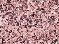 Vista 3 de Cuentas de vidrio checo de 50 piezas, 6 x 9 mm, en forma de lágrima, color rosa claro, Rosaline 70120