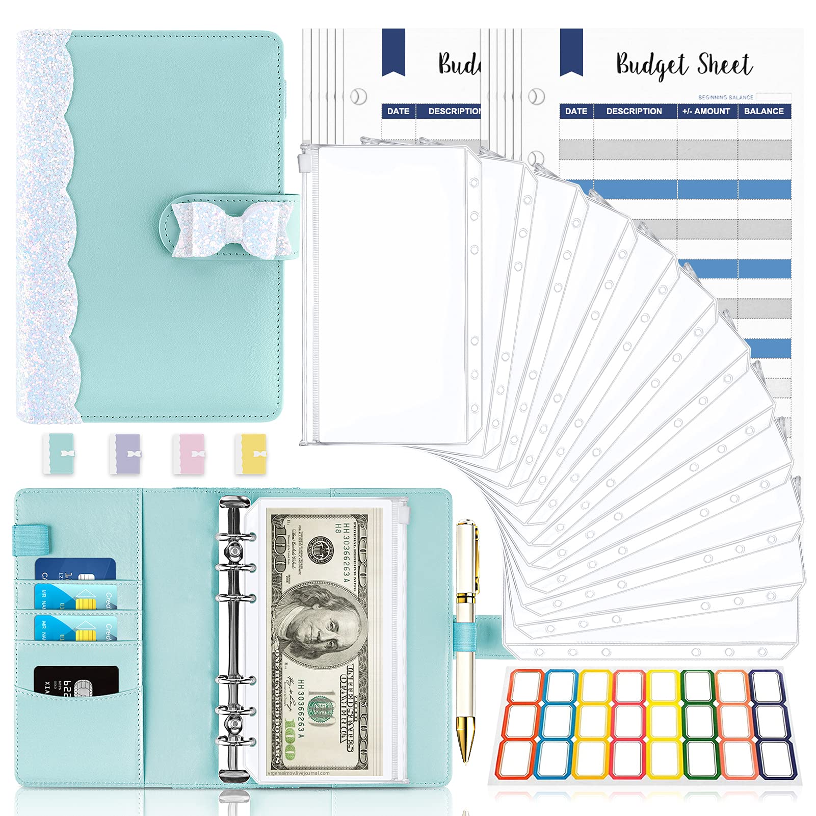 Buy Money Organizer for Cash, 26Pcs Cash Envelopes for Budgeting