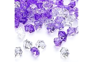 DomeStar Purple Crystal Rock Gems for Wedding Table