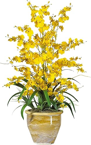 Nearly Natural 1070-YL - Arreglo floral de seda para mujer, color amarillo