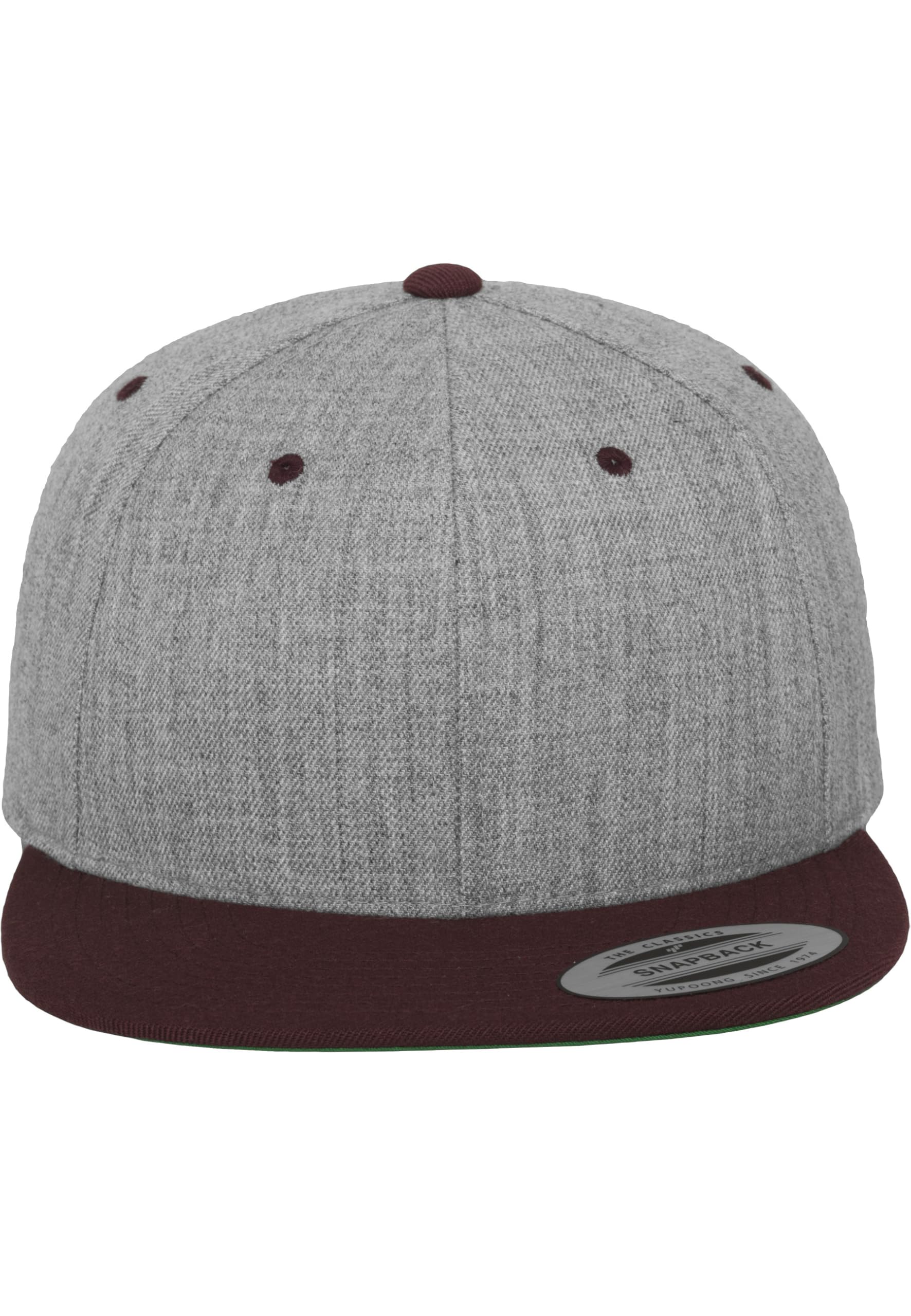 Flexfit Classic Snapback 2-Tone heather grey/maroon