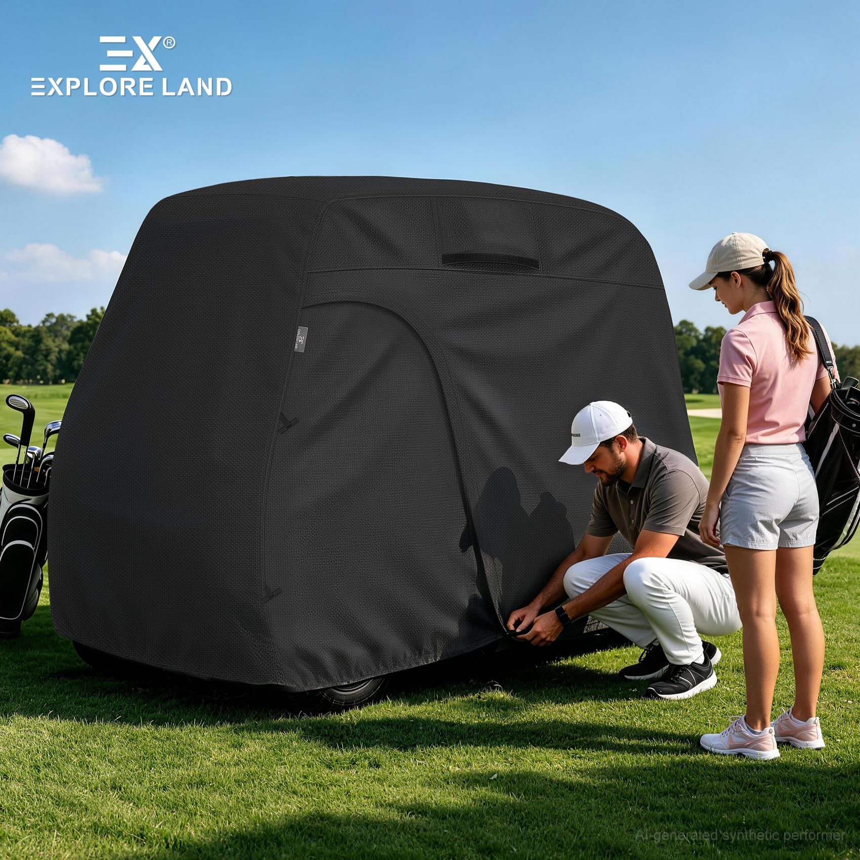 Explore Land Funda impermeable para carrito de golf 600D