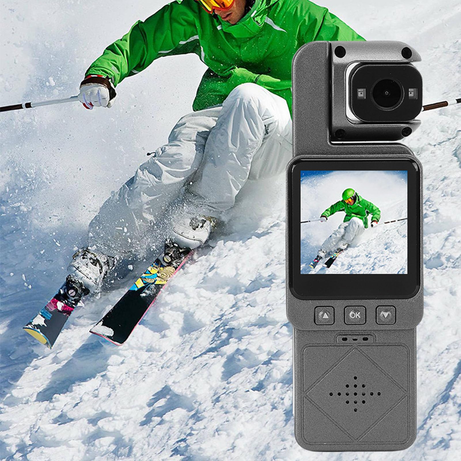 Buachois Videocamera Ciclismo Sport Azione HD Portatile (64G)
