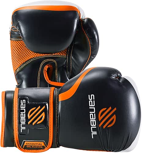 Sanabul Essential Gel Boxing Gloves for Men & Women, Kickboxing