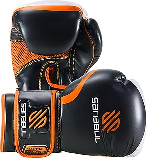 Sanabul Guantes de boxeo de gel esenciales para hombres y mujeres, Kickboxing MMA, guantes de Muay Thai y bolsa pesada para entrenamiento de boxeo y combate