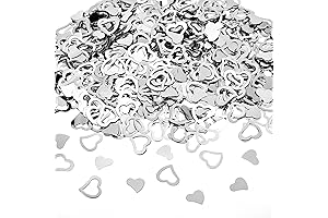 Small Plastic Glitter Hearts