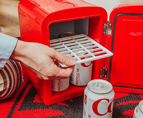 Miniatura 7 de Marvel Comics Spider-Man - Mini refrigerador termoeléctrico de 4 litros con ojos iluminados | Capacidad para 6 latas | Refrigerador pequeño para