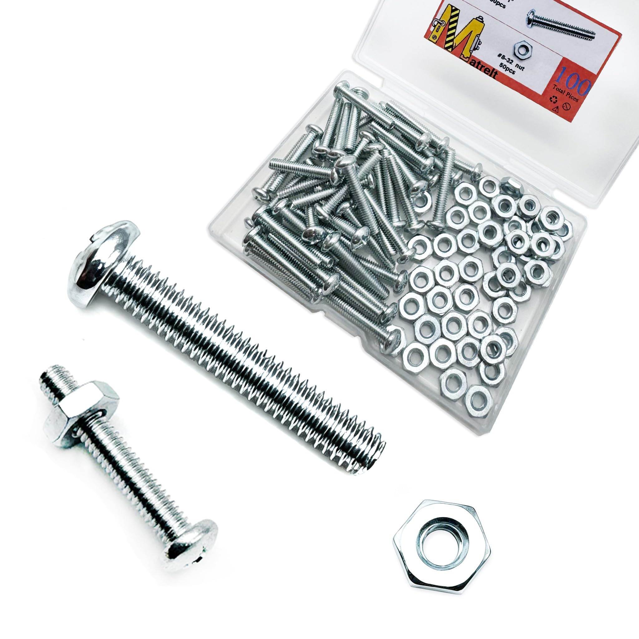 120 Machine Screws - #6-32 Assortment Kit -12 120 Machine Screws - #6-32 Assortment Kit -12
