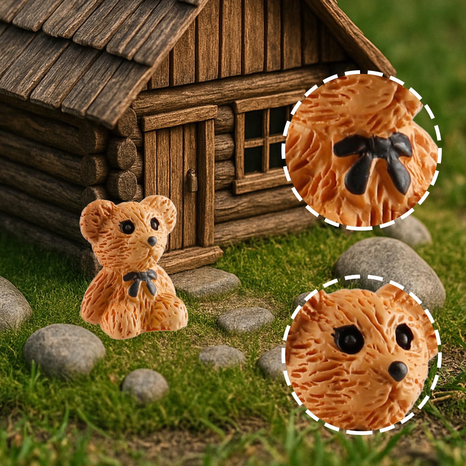 Bojueshaw 30pcs Mini Resin Teddy Bears,Tiny Cute Teddy Bear Figurines for Fairy Gardens,DIY Crafts,Party Favors & Home Decor - Image 3