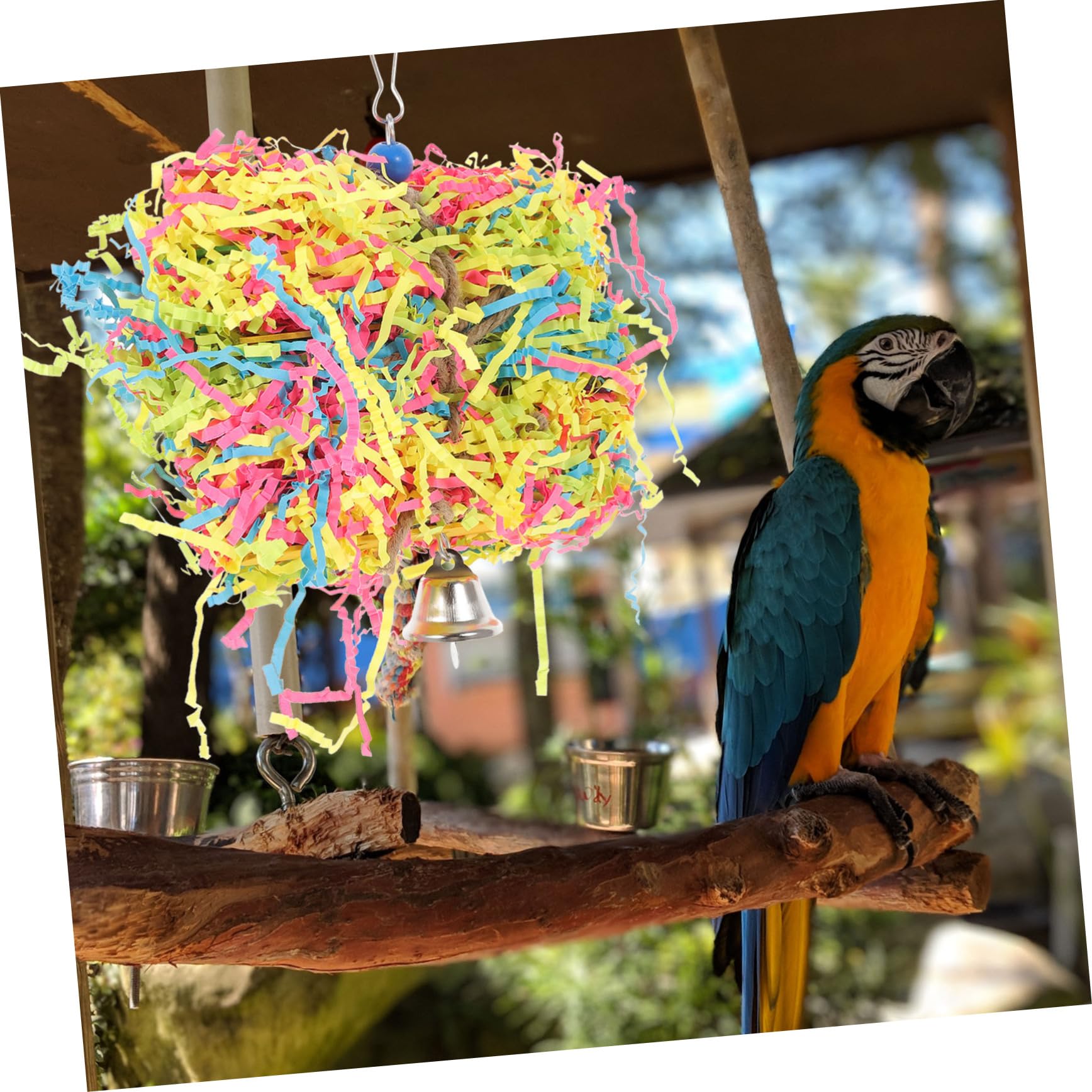 Yardwe 3piezas Juguete Masticable para Pájaros Juguete para Cockatiel y Periquitos para Masticar y para Actividades Físicas y Entretenimiento De Aves