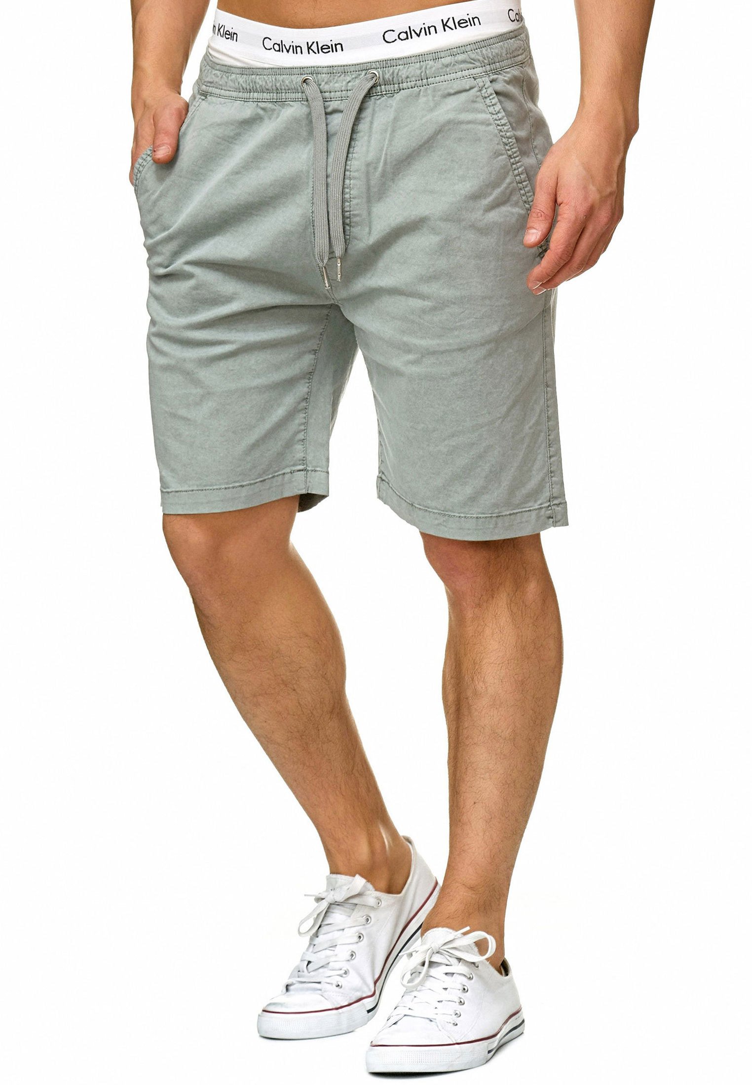 Indicode Hombres Kelowna Shorts Chinos con 4 Bolsillos