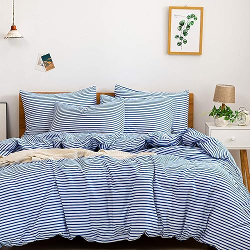 JELLYMONI - Juego de cama de algodón suave y lujoso, tamaño individual, queen y king (fundas de edredón y de almohadas) (no incluye edredón)