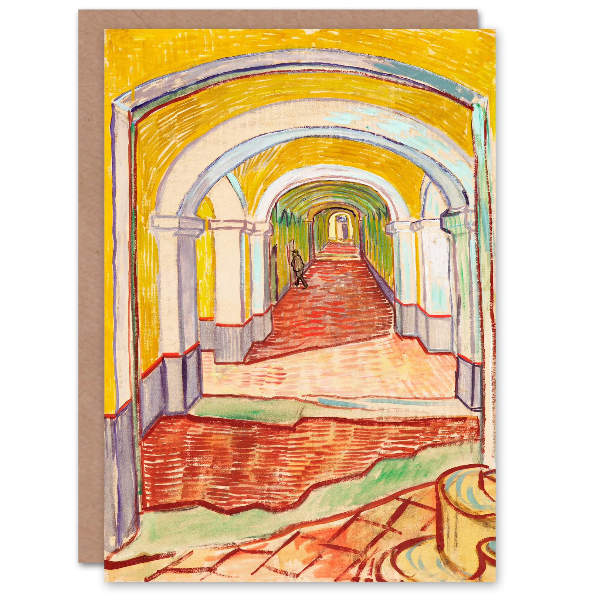Artery8 Vincent van Gogh Art Card Corridor in the Asylum