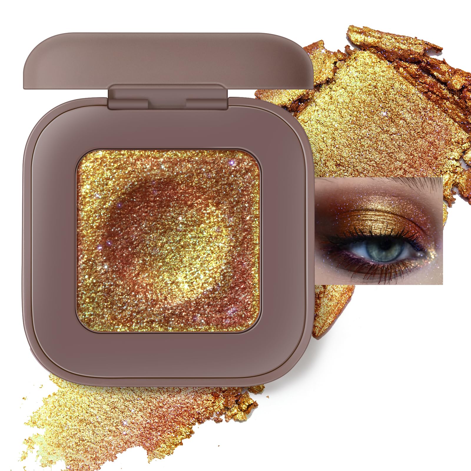 Noerrors Duochrome Eyeshadow Palette - Plum Mauve Green Blue -14