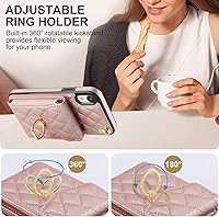 Vista 5 de Asuwish Funda de teléfono para iPhone XR 6.1 con protector de pantalla de vidrio templado y anillo RFID bloqueo tarjetero celular iPhoneXR iPhone10R