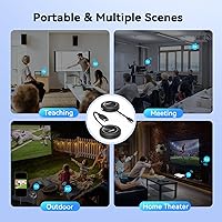 Vista 8 de Transmisor y receptor HDMI inalámbrico 4K @30Hz, 2.4G/5G Plug & Play Adaptador de pantalla inalámbrico USB-C y extensor HDMI con PD 3.0, transmite