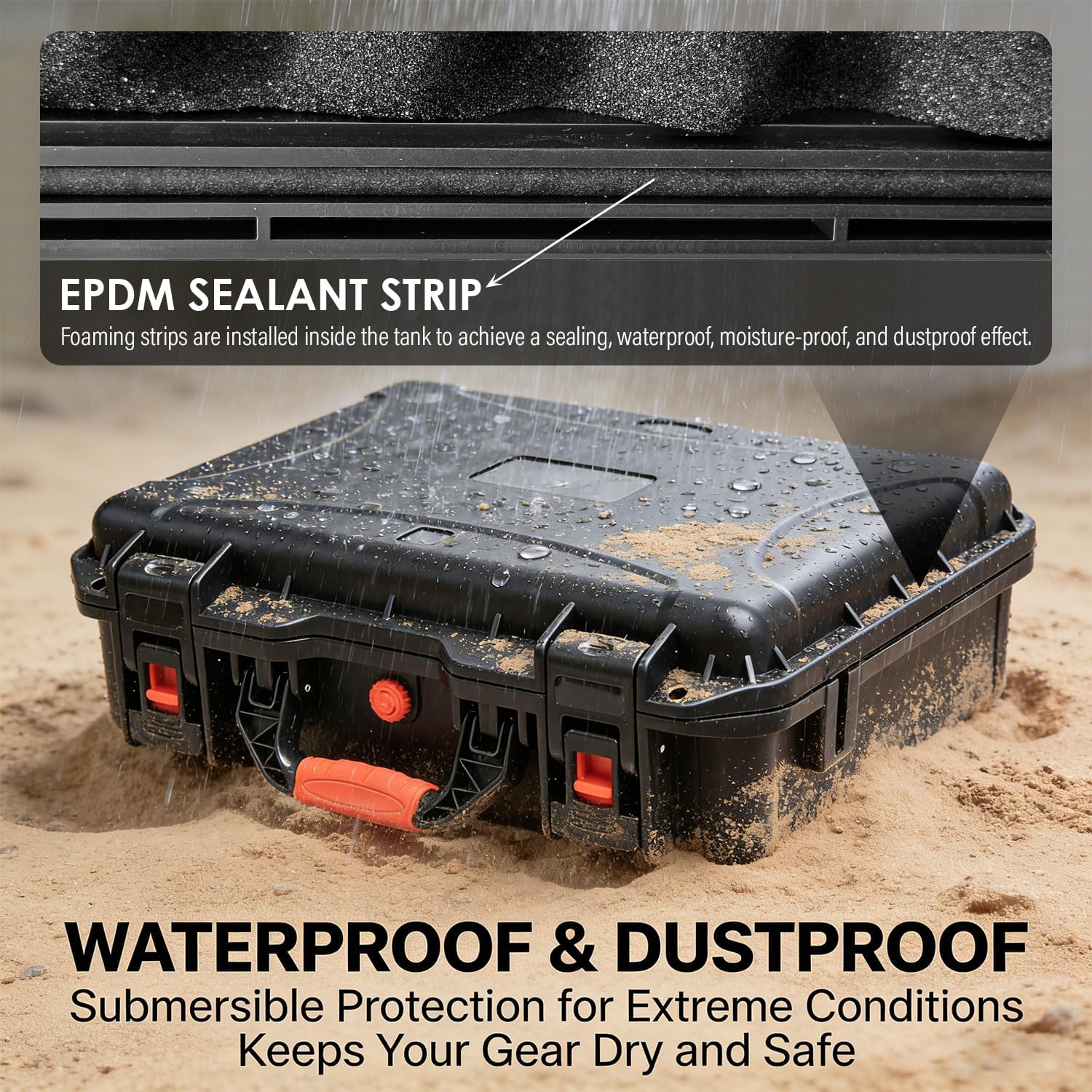 Portable Hard Case Fits Star Link Mini Dish, Waterproof Carrying Case with Shockproof EVA Foam for Starlink Accessories, Ideal for Outdoor Travel Camping