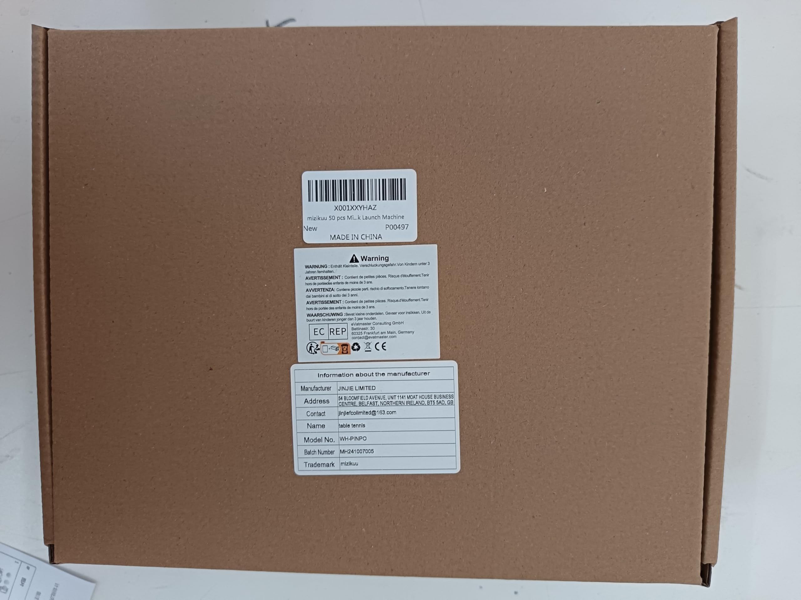 Balles de Ping Pong 40 mm 50 Pièces Mizikuu pour Entraînement Décoration Fête