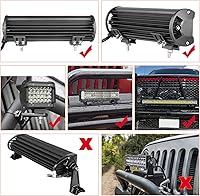 Vista 2 de Soportes de montaje de barra de luz LED, 2 piezas, kit de soporte de montaje inferior ajustable para luces LED de vaina, cubos, barra de luz