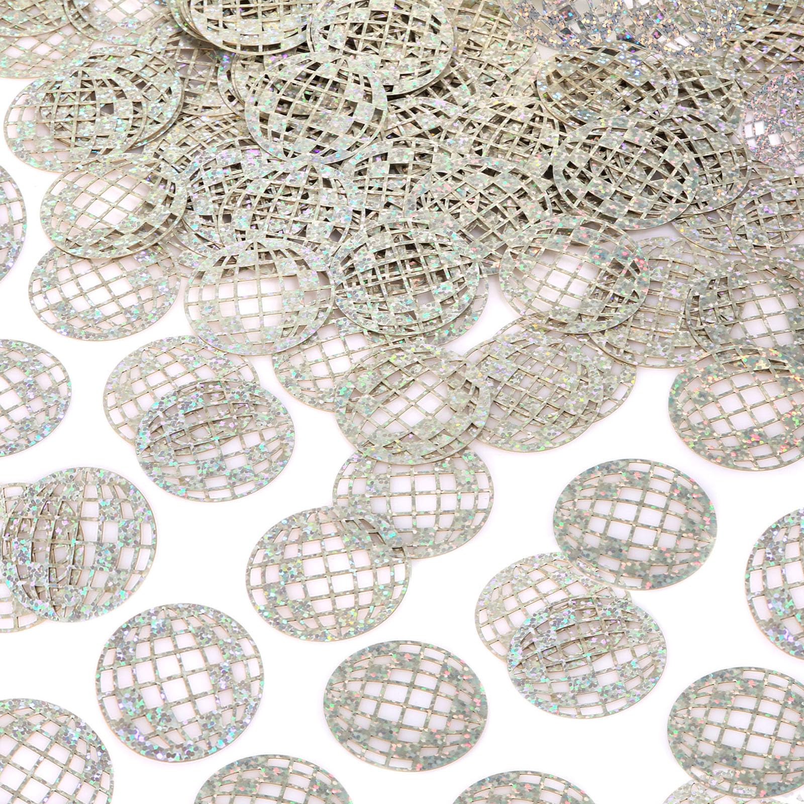 Photo 1 of 100pcs Glitter Disco Ball Table Confetti, Disco Theme Party Confetti for Bachelorette Party Table Centerpieces Decorations for 70s 80s Hippie Birthday Party Supplies