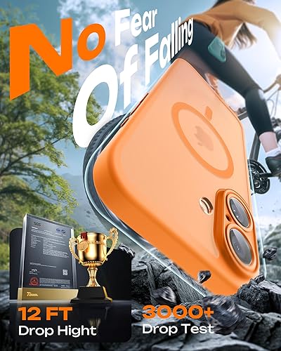 Miniatura 437 de TOCOL Funda magnética para iPhone 15 Pro Max, protección completa mejorada de la cámara, compatible con Magsafe, protección contra caídas, funda