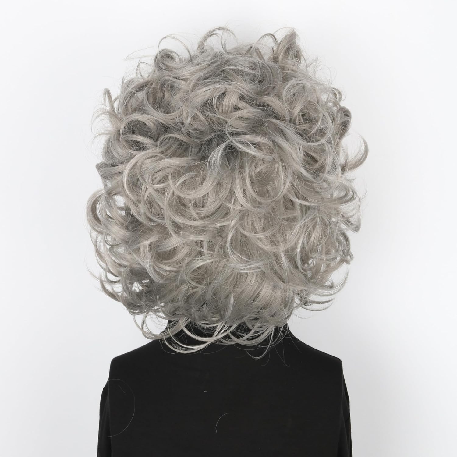 Grey Old Man Wig Halloween Costume Cosplay Wig and Moustache Eyebrows