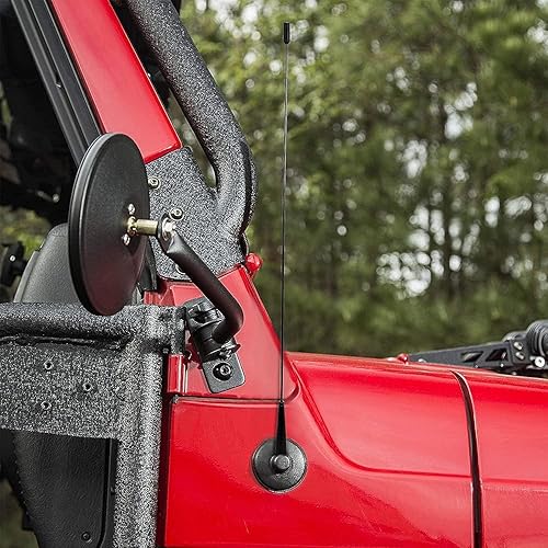 Miniatura 2 de KSaAuto Antena de 16 pulgadas 2007-2024 Jeep Wrangler Gladiator Accesorios, Jeep Rubicon Sahara Sport Willys 4xe JL JK JT Unlimited Antena de
