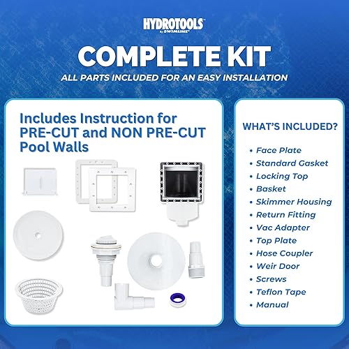Miniatura 5 de HydroTools de Swimline filtro estándar para alberca de plástico ABS, color crema