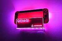 Vista 5 de ACRIGAMER Wall Mount for Nintendo Switch O NS OLED with RGB LED Kit Multi-Colour