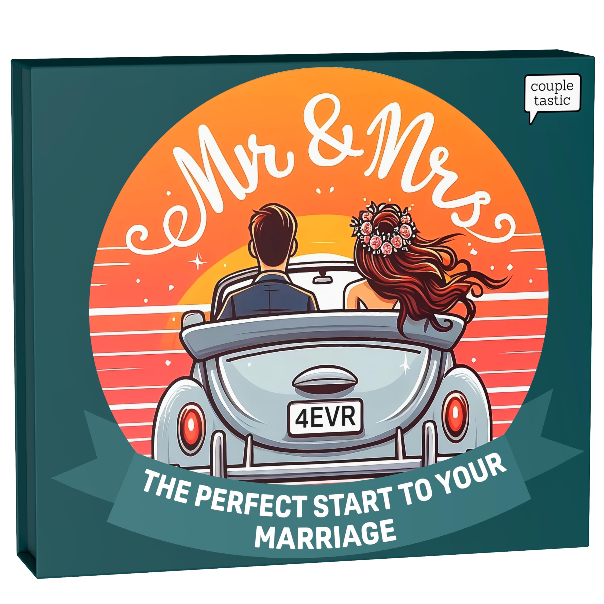 Wedding Gift or Bridal Shower Gift for Couple - Classy Present for Bachelorette Party - Unique Gift for Newlyweds with One Year of Romantic Ideas -