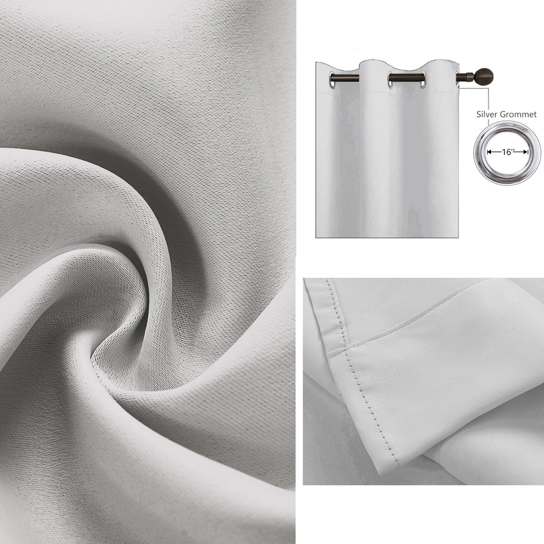 Druck Vorhänge 2er Set, Löwe Thermovorhang Kälteschutz Vorhang H 225 x B 110cm, Verdunkelungsvorhang mit Ösen Kinderzimmer Schlafzimmer Wohnzimmer