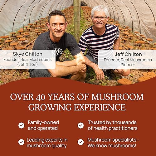 Miniatura 8 de Real Mushrooms Reishi - Polvo de hongos orgánicos seleccionados a mano, reishi rojo para un bienestar diario tranquilo con beta-glucanos