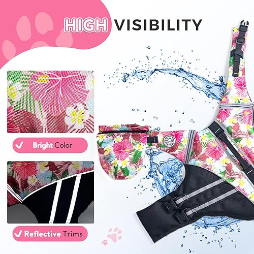 Miniatura 5 de Chaleco salvavidas para perro, chaleco salvavidas para bulldog francés para nadar en barco, chaleco de natación para perros con flotador de barbilla