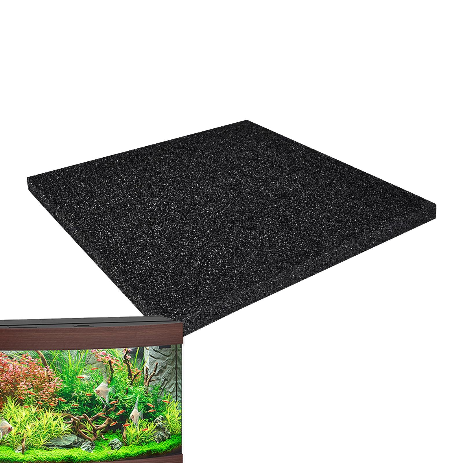 lyanny Aquarium Filter Sponge, Thick Aquarium Filter Media Roll Sponge Pad, Aquarium Filter Media Foam Cotton Cleaning Pad for Aquarium Fish Tanks