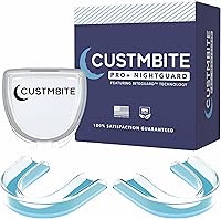 Vista 1 de Protector de noche Premium Pro+ con tecnología BiteGuard, paquete de 2 con funda protectora bucal, fabricado en Estados Unidos, protector bucal