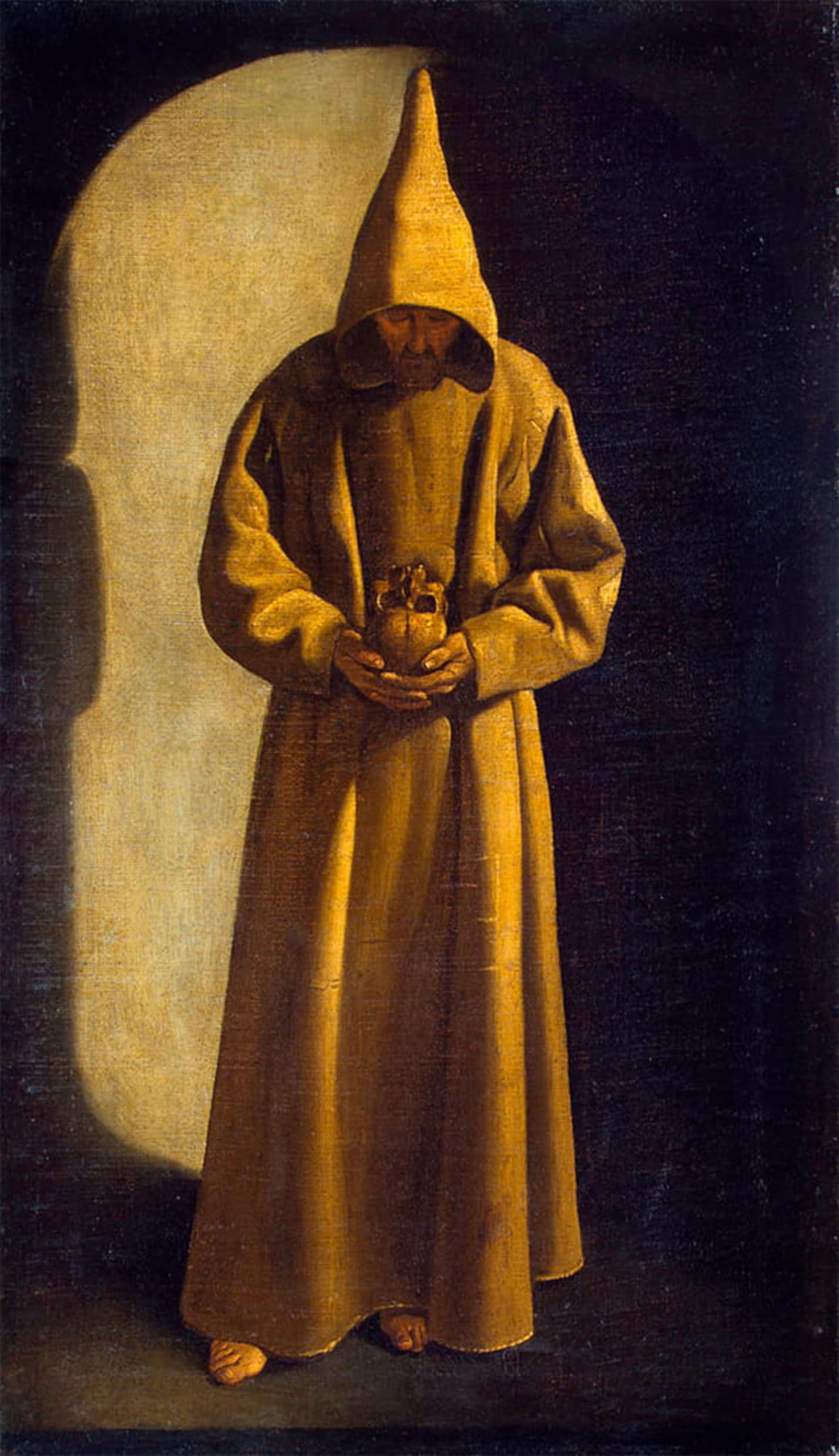 POSTERIIk Famous Animal Posters Vintage Picture Saint of Assisi by Francisco De Zurbaran Modern Wall Decor for Home Decor 60x90cm
